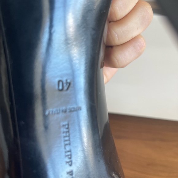 Woman shoes high heels 9.5 US 
40 EU black PHILIPP PLEIN  VGEC made in Italy EUC - Picture 14 of 16